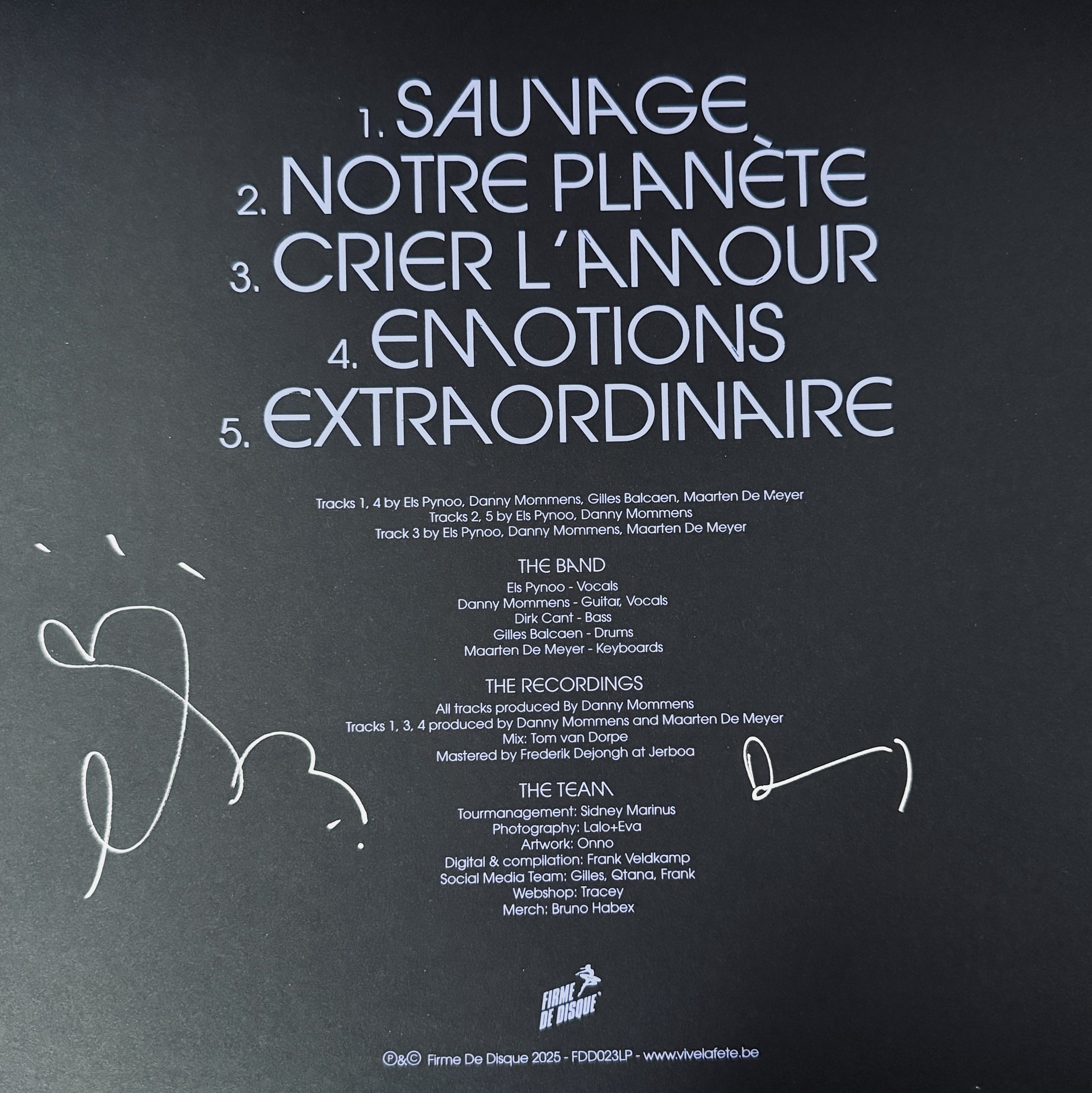 Les Sauvages EP (limited vinyl) *SIGNED*